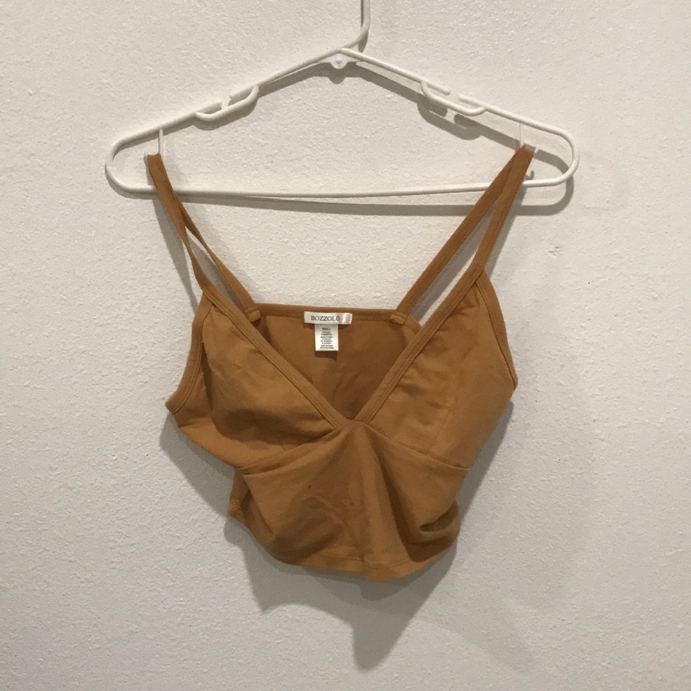 Brown crop top